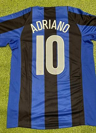 Футбольна футболка інтер мілан 2004/06 adriano no10 nike розмір l