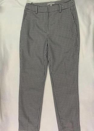 Штани чиноси h&m клітина гусяча лапка розмір 34/6/xs