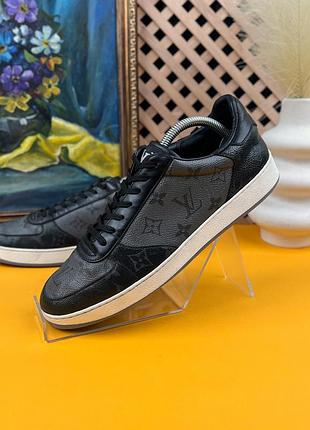 Louis vuitton rivoli sneaker monogram мужские кроссовки кожа оригинал 40.5 eur