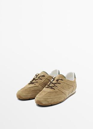 Замшевые кроссовки massimo dutti