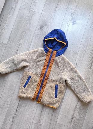 Шерпа тедди ветровка zara 128