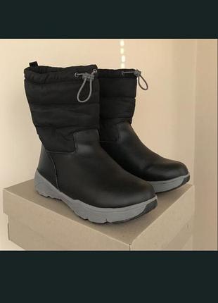 Непромокаемые теплые ботинки дутики river island 38,5 p