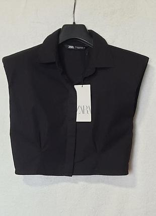 Сорочка zara укорочена без рукав