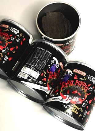 Острые чипсы с перцем ghost peper