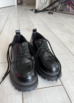 Ботинки черевики жіночі casual чорні