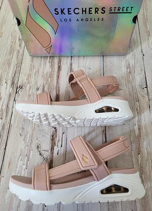 Босоніжки skechers women's uno - summer stand2. колір пудра. розмір 39 настопу 25,5-26 см