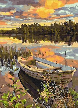 Картина за номерами - човен у плавнях (48x60 см l)
