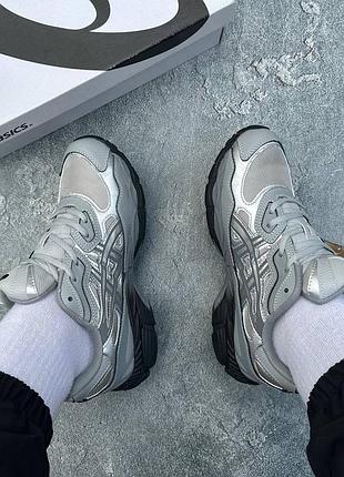 Asics gel nyc mid grey sheet rock✅