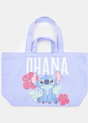 Тканинна shopper-сумка з принтом stitch