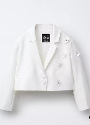 Жакет укороченный zara 122 на 6-7 лет