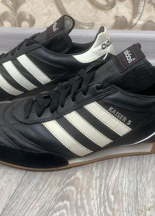 Шкіряні футзалки / бампи adidas kaiser 5 goal, розмір 44.5 (28.5 см) | оригінал