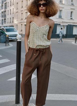 Брюки с эластичным поясом от zara