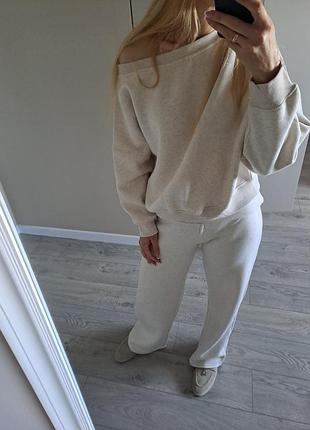Теплий костюм комплект zara штани та кофта