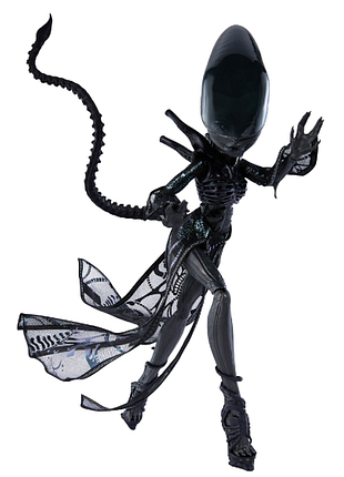 Monster high чужой jdr69 skullector alien 2
