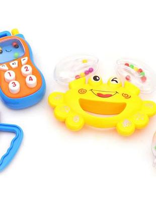 Набір брязкалець 999-44 в кульку 4шт. р.21,5x26x6 см yg toys