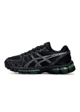 Кроссовки мужские asics gel-kayano 20 black green
