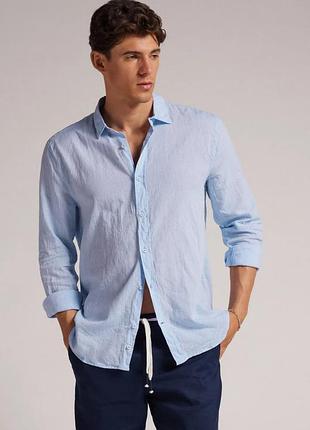 Рубашка мужская intimissimi uomo из льна и хлопка размер xl/l