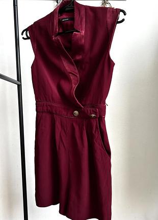 Бордовий ромпер karen millen