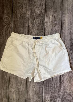 Білі бавовняні шорти polo ralph lauren
