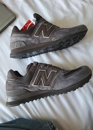Стильні кросівки new balance 574 brown