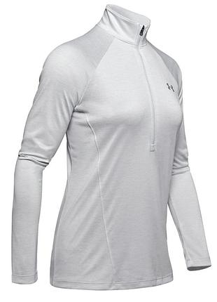 Женский спортивный рашгард under armour heatgear tech 1⁄2 zip -twist лонгслив для спорта/бега
