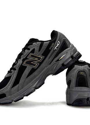 Чоловічі кросівки new balance 740 thinsulate big size grey black