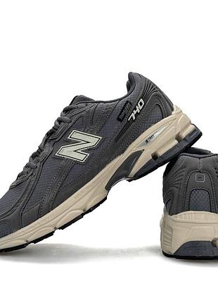 Чоловічі кросівки new balance 740 thinsulate big size grey beige
