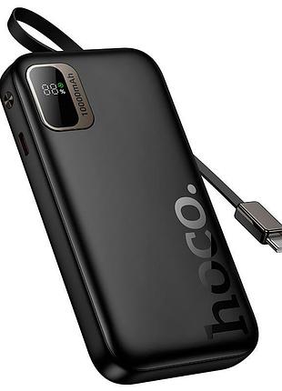 Повербанк hoco q51 10000 mah usb type-c с led дисплеем черный (24485)