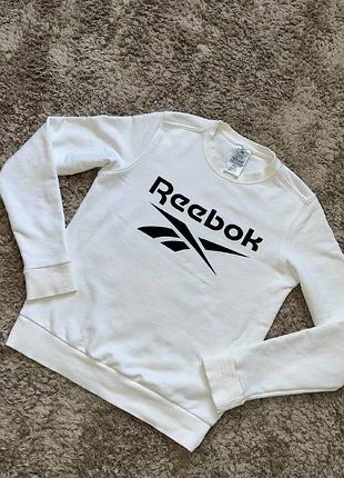 Білий світшот reebok