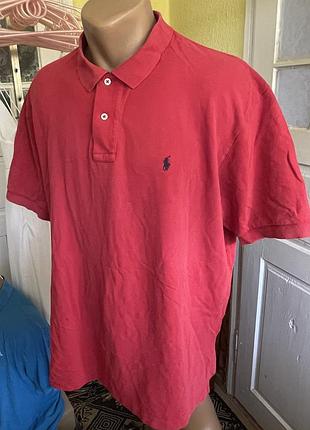 Поло polo ralph lauren червоне