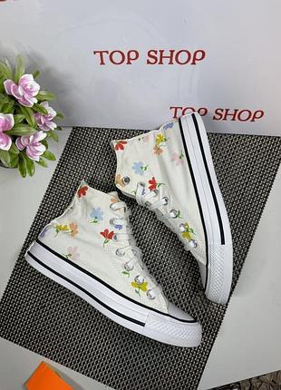 Оригінальні кросівки кеди високі converse