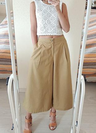 Трендовые льняные кюлоты uniqlo