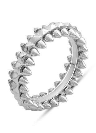 Серебряное кольцо komilfo с без камней, вес изделия 5,82 гр (2184539) 17 размер
