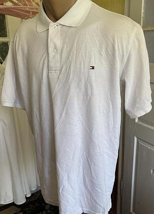 Біле поло tommy hilfiger, розмір x