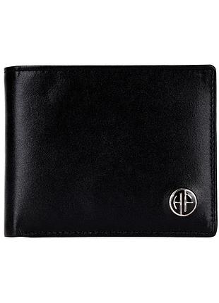 Чоловічий шкіряний гаманець hammonds flycatcher hf595 black (чорний)