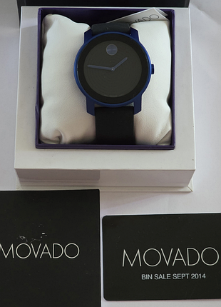 Чоловічий годинник movado bold blue aluminium 44 mm