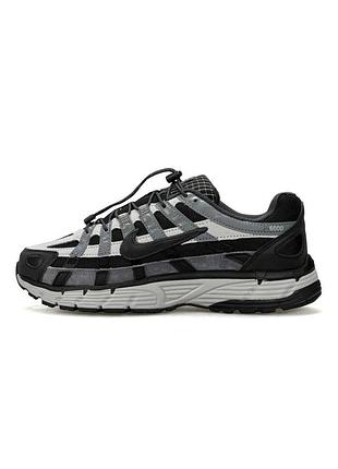 Мужские кроссовки nike p-6000 black grey