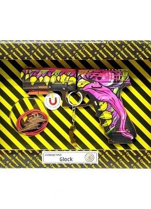 Зібрана модель гумкостріл "glock monster" gl-mo