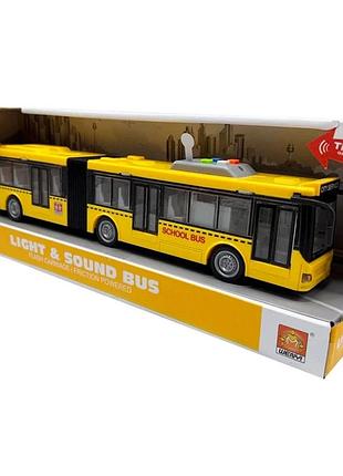 Дитячий іграшковий автобус wy913a, світлові та звукові ефекти