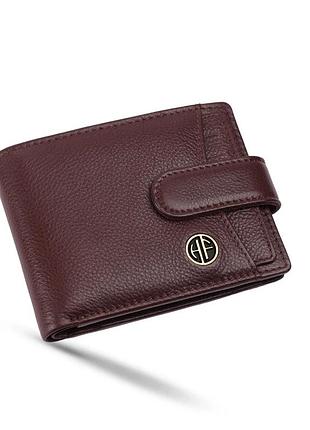 Чоловічий шкіряний гаманець hammonds flycatcher hf502 redwood brown (коричневий)