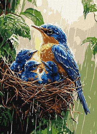 Картина за номерами "весняний дощ" ©art_selena_ua kho6741, 30х40 см