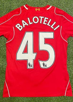 Футбольна футболка фк ліверпуль 2014/15 balotelli#45 warrior yl