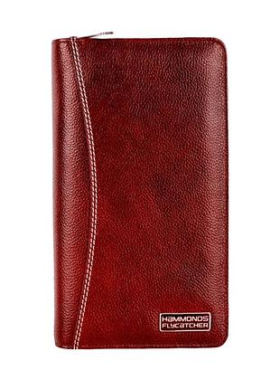 Дорожнє шкіряне портмоне hammonds flycatcher ph601 brown (коричневий)