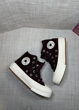 Оригінальні кеди converse високі на платформі