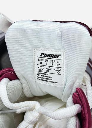 Balenciaga runner burgundy grey