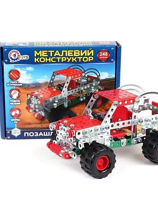 Дитячий конструктор металевий "позашляховик" технок 4913txk, 248 деталей