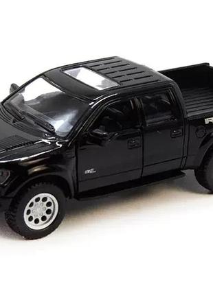 Дитяча колекційна машинка ford f-150 кт5365 інерційна чорний