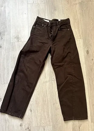 Джинсы коричневые zara