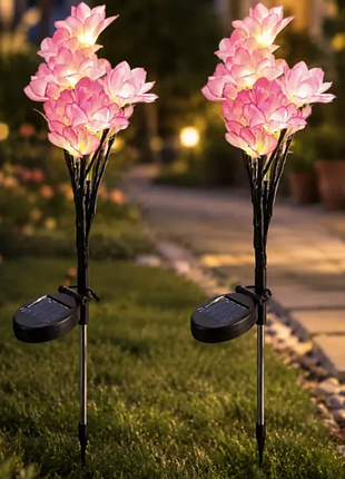 Садовый фонарь на солнечной батарее dandelion garden lights, элегантный, практичный, красивый фонарь (цена от 370 грн)