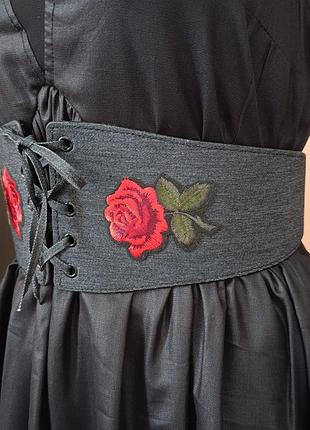 Пояс корсет с вышивкой 🌹